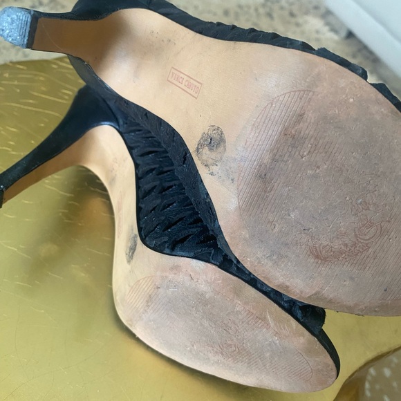 Vince Camuto leather open toe bootie - Picture 3 of 6